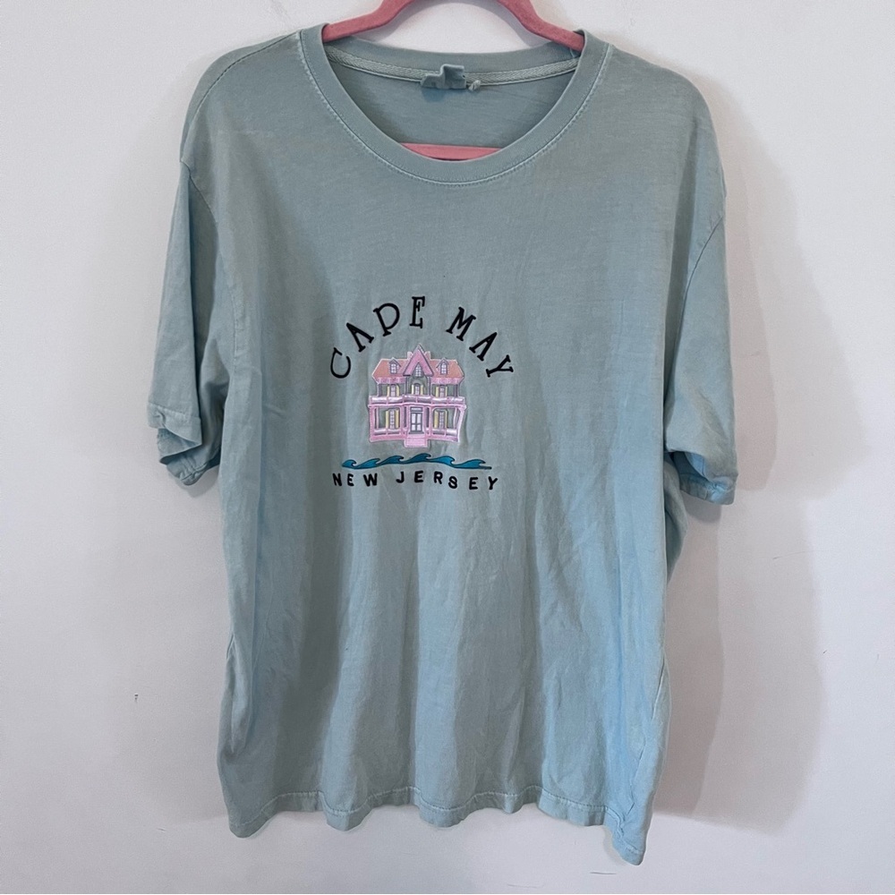 U.S Vintage Cape May Embroidered Graphic Oversized T-Shirt |XL|